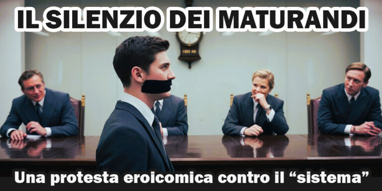 Muti alla mèta – Il silenzio (poco innocente) dei maturandi.