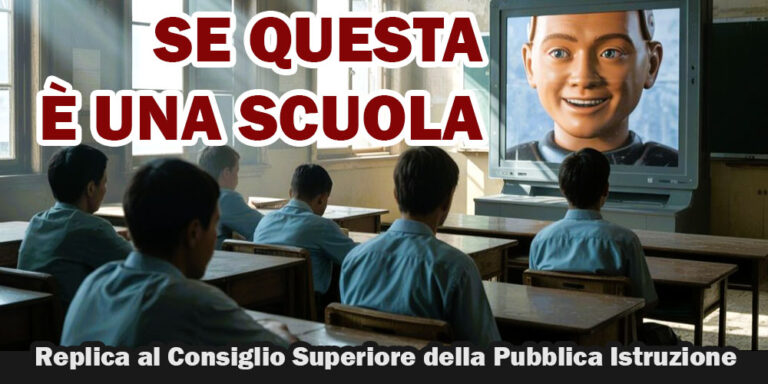 Replica al parere del Consiglio Superiore della Pubblica Istruzione in merito alle Nuove Indicazioni Nazionali