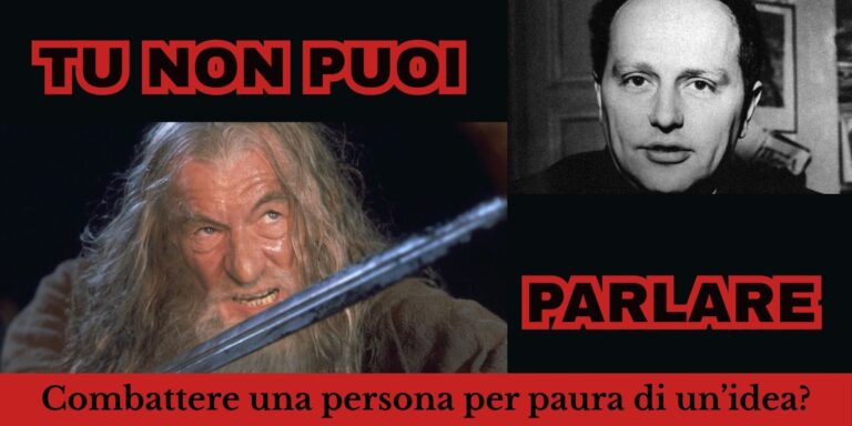 Tu non puoi parlare